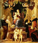 far right madonna del baldacchino Raphael
