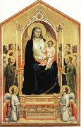 Madonna and Child Enthroned among Angels and Saints Giotto