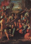 Christ Falls on the Road to Calvary Raphael