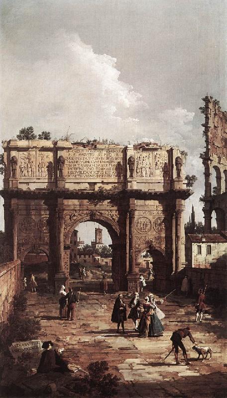 Canaletto Rome: The Arch of Constantine ffg