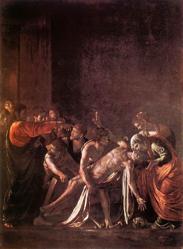 Caravaggio The Raising of Lazarus fg