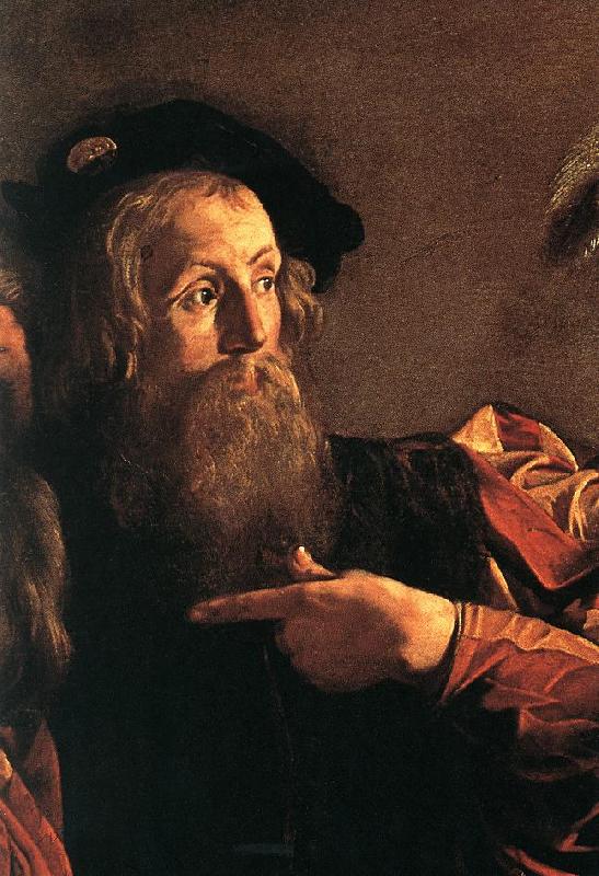 Caravaggio The Calling of Saint Matthew (detail) fg