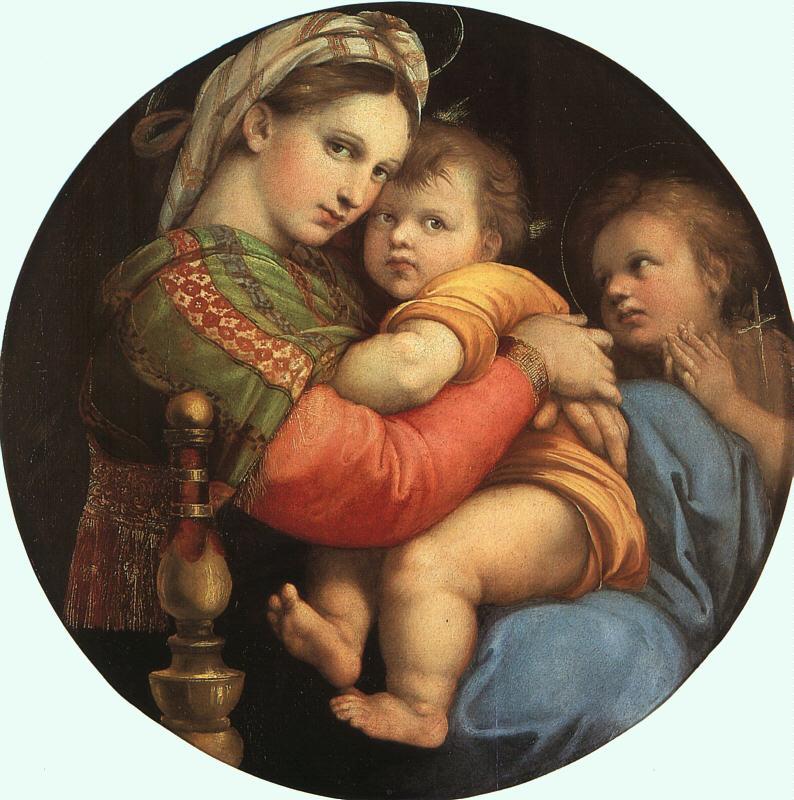 Raphael THE MADONNA OF THE CHAIR or Madonna della Sedia