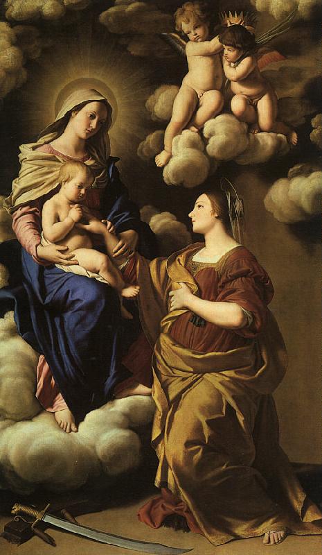 SASSOFERRATO The Mystic Marriage of St. Catherine f