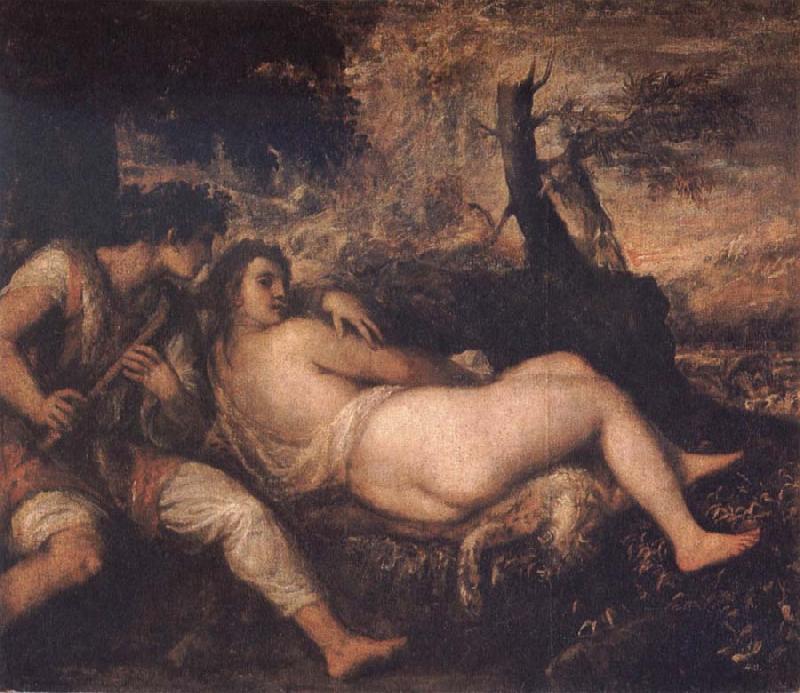 Titian Nymph and Shepherd