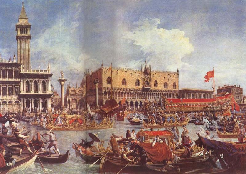 Canaletto The Bucintoro at the Molo on Ascension Day