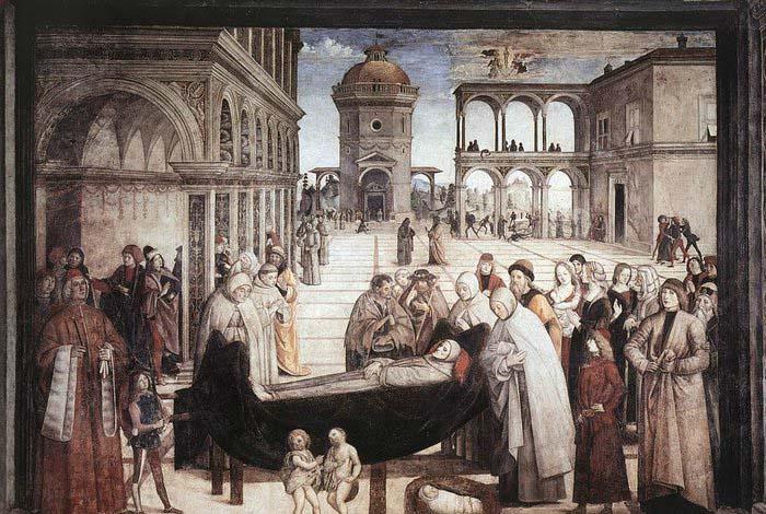 Pinturicchio Death of St. Bernardine