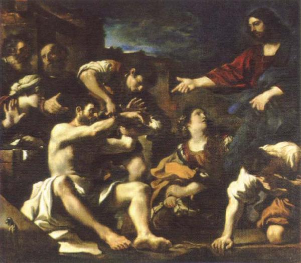 GUERCINO raising of lazarus