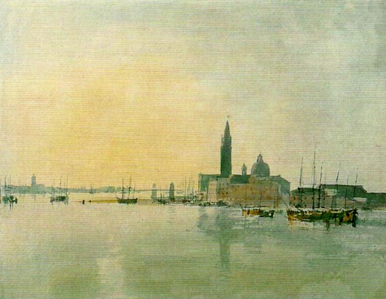 J.M.W.Turner venice san giorgio maggiore from the dogana