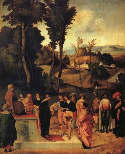 Giorgione Moses' Trial by Fire