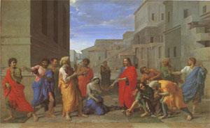 Poussin Christ and the Woman Taken in Adultery (mk05)