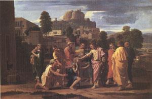 Poussin Christ Healing the Blind (mk05)