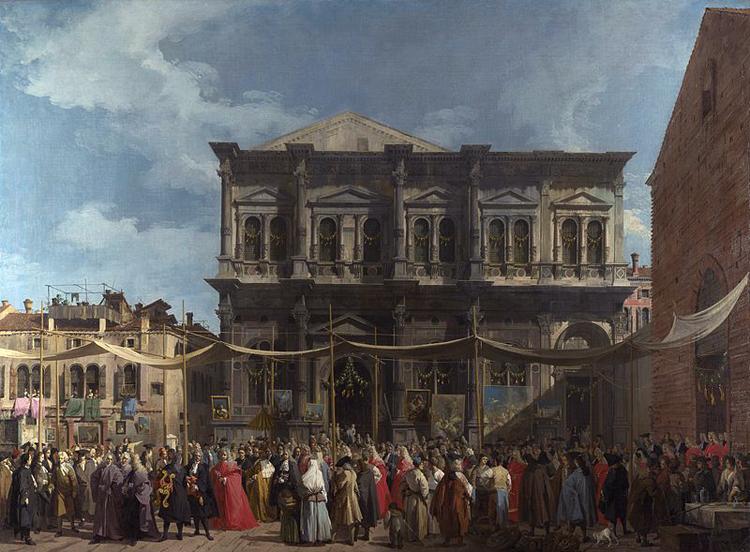 Canaletto Visita del doge alla chiesa di S Rocco (mk21)